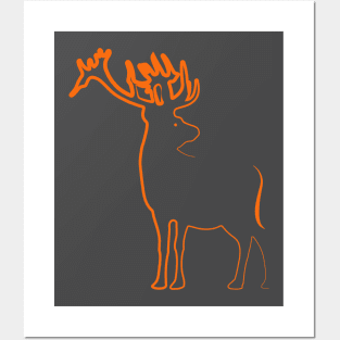 Animal design deer Posters and Art